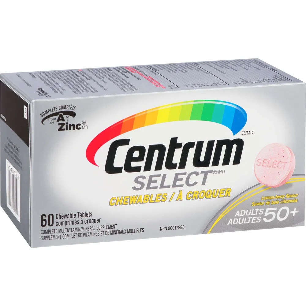 Centrum Select Chewables Adults 50 Multivitamin Supplement