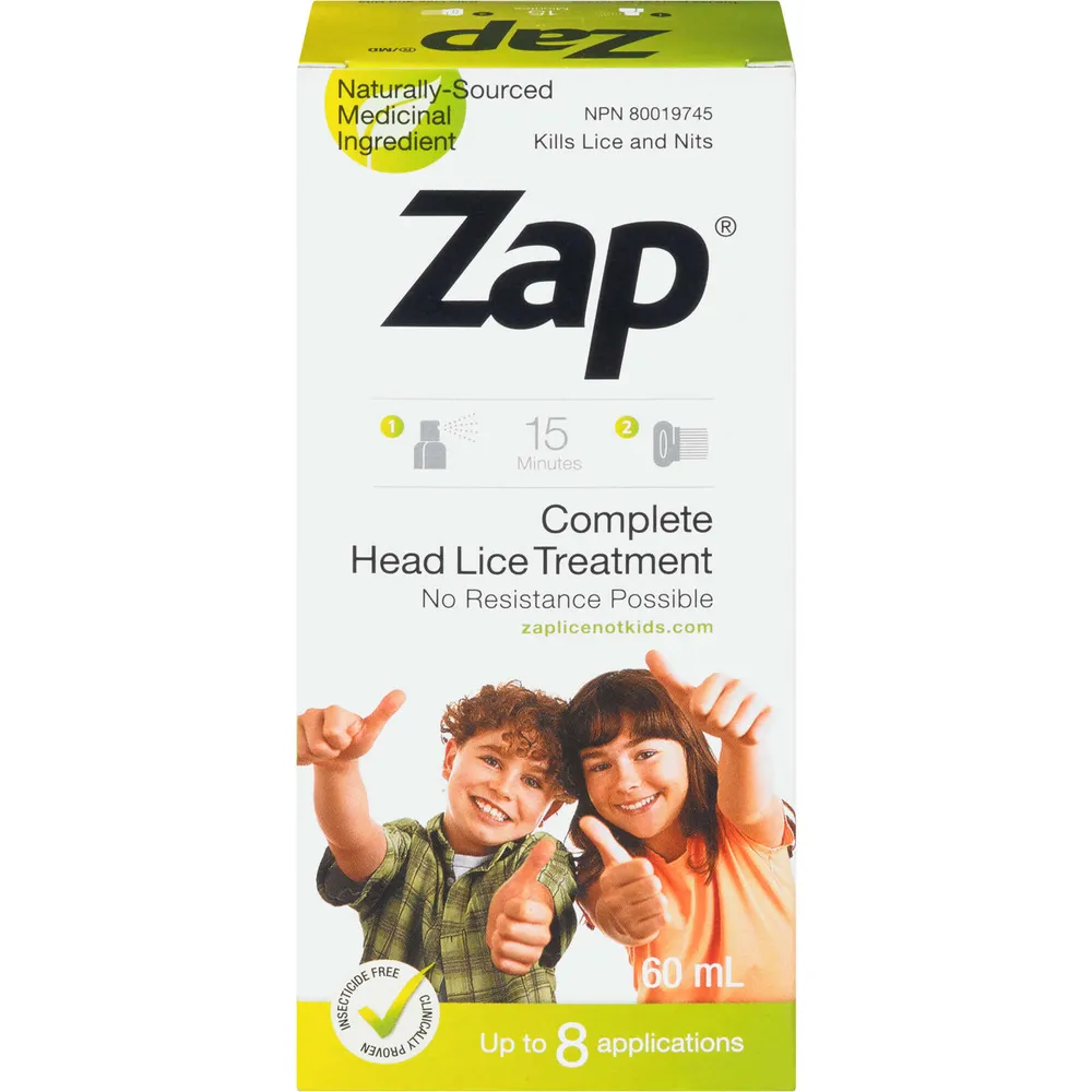 Zap Complete Head Lice Treatment Niagara Pen Centre