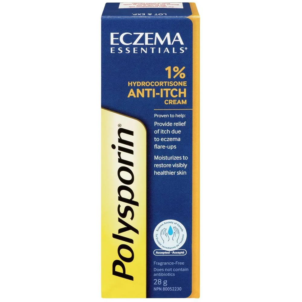 Polysporin Eczema Essentials 1 Hydrocortisone Anti Itch Cream 28 g
