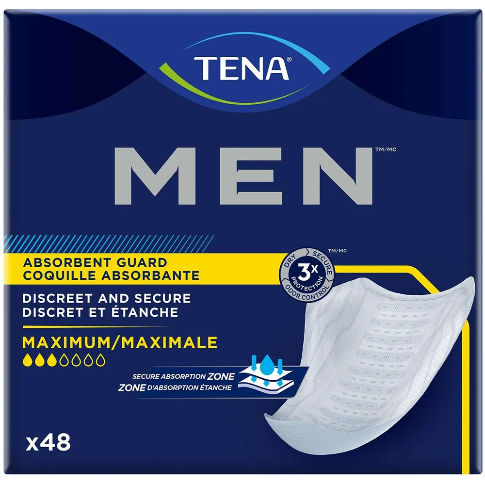 Tena Incontinence Guards for Men, Moderate Absorbency Niagara Pen Centre