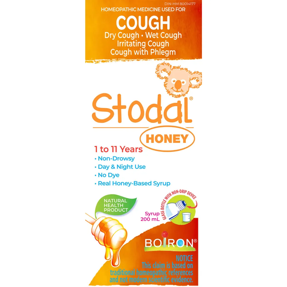 Boiron Stodal Honey for Dry Cough or Wet Cough Niagara Pen Centre