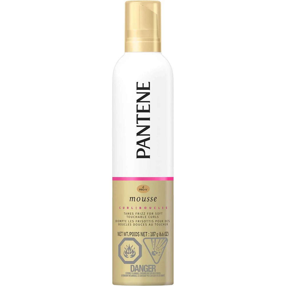 Pantene ProV Curl Mousse to Tame Frizz for Soft, Touchable Curls, 187