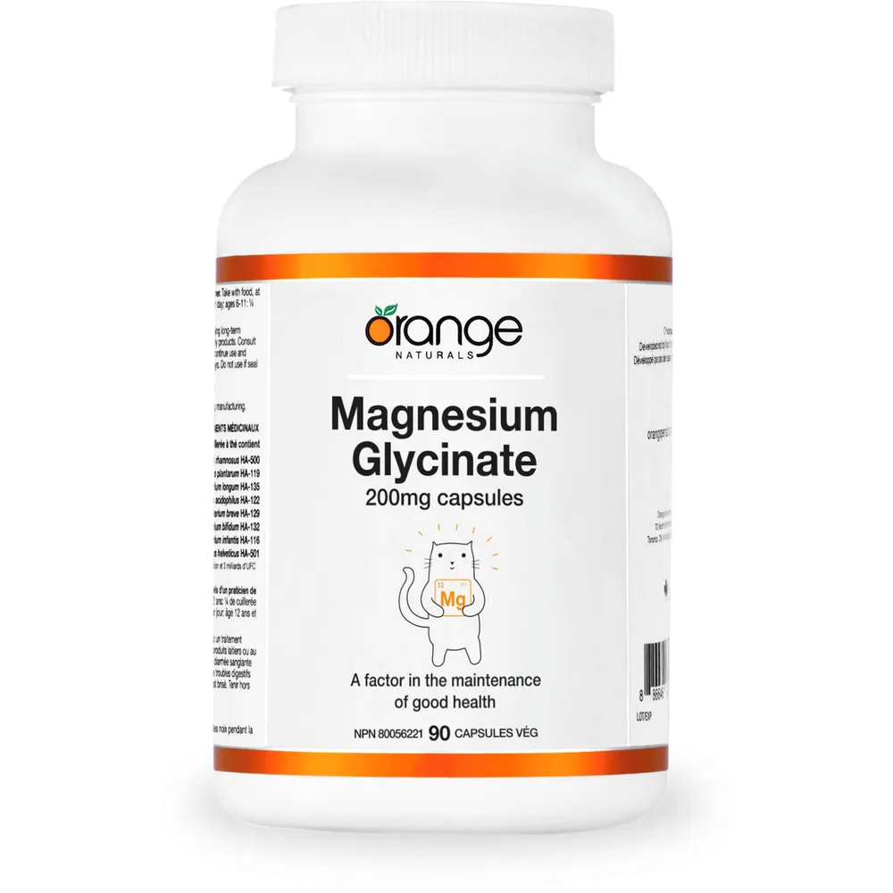 Orange Naturals Magnesium glycinate 200mg Hillside Shopping Centre