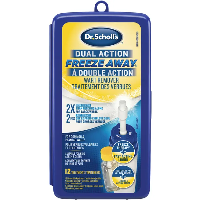 Dual action freeze away on sale wart remover