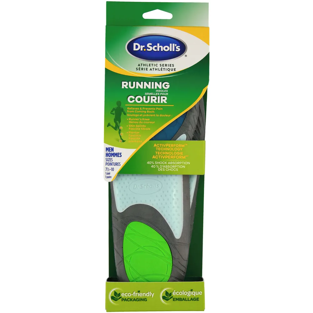 Dr. Scholl s Athletic Series Running Insoles Men s Sizes 7.5 10
