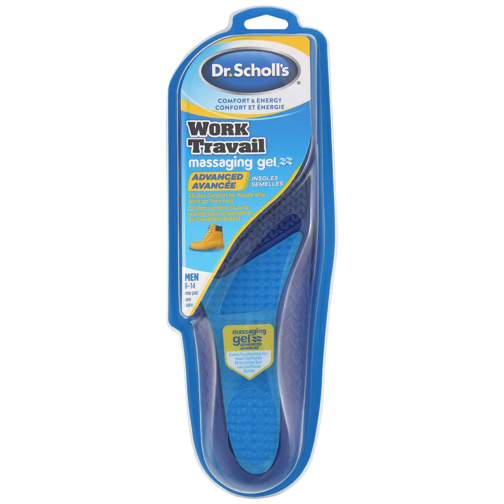 Dr. Scholl s Comfort Energy Work Massaging Gel Advanced Insoles Men s Sizes 8 14