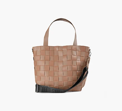 Zara Large braided nappa tote bag | Square One