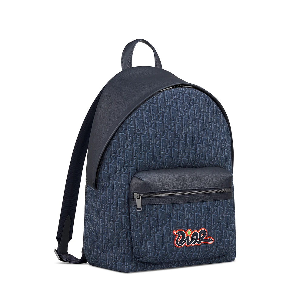 ディオール DIOR AND KAWS バックパック Rider 2.0 ジップ 黒 Men's Rider 2.0 Zipped Messenger Bag | DIOR | 24S