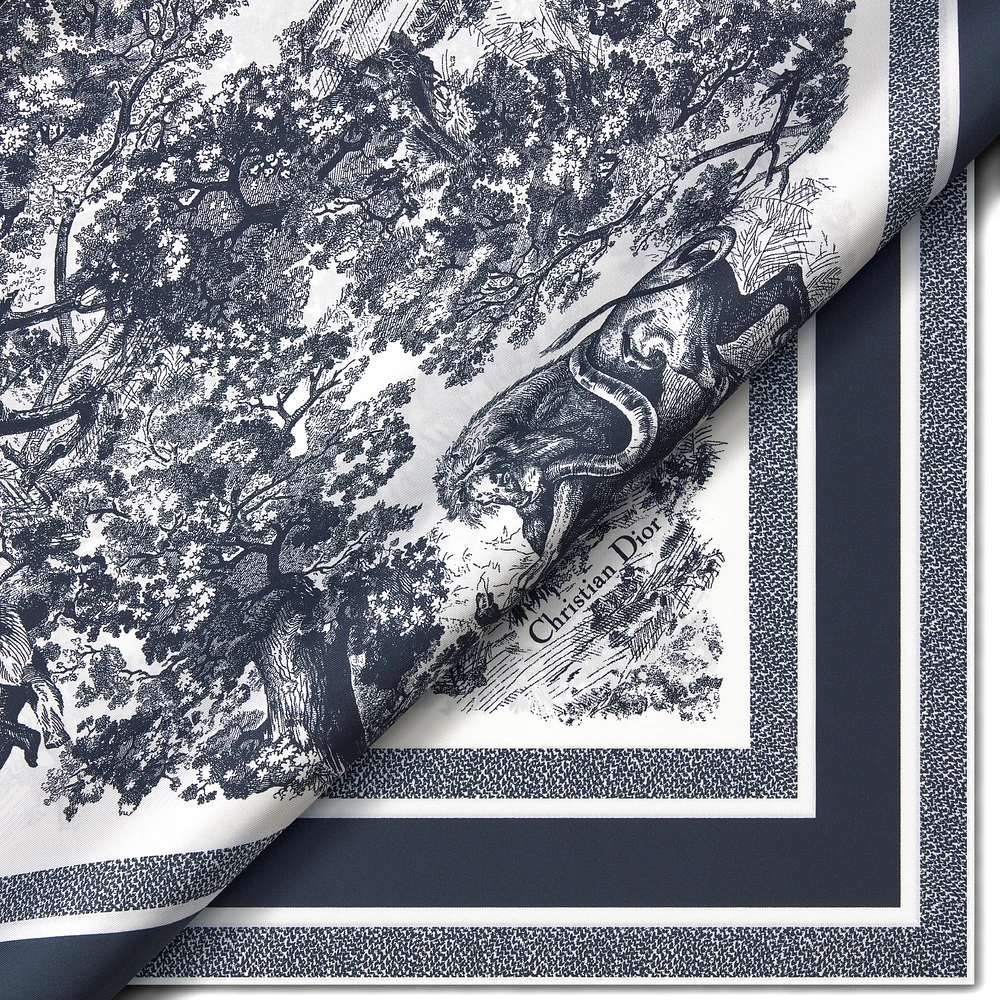 【無料郵送/関税込/正規品】 (W) Dior Toile de Jouy Sauvage Mi Dior Toile de Jouy Sauvage Dior Diamond | REVERSIBLE
