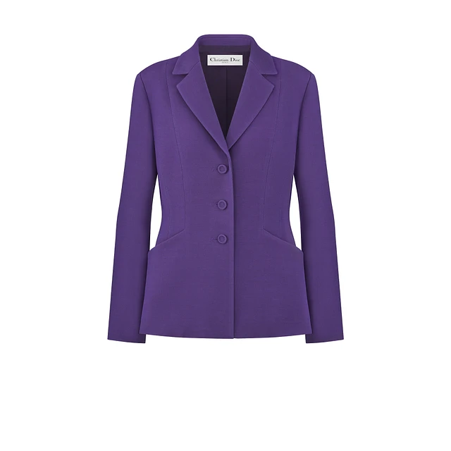 【Dior】double breasted notch lapel bar jacket【ランク:A】 30 Montaigne Bar Jacket Black Double-Breasted Wool and Silk