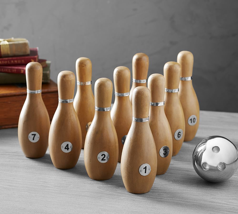 Pottery Barn Tabletop Bowling Set | The Summit at Fritz Farm