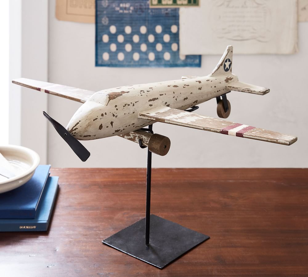 Pottery Barn Plane on Stand The Summit
