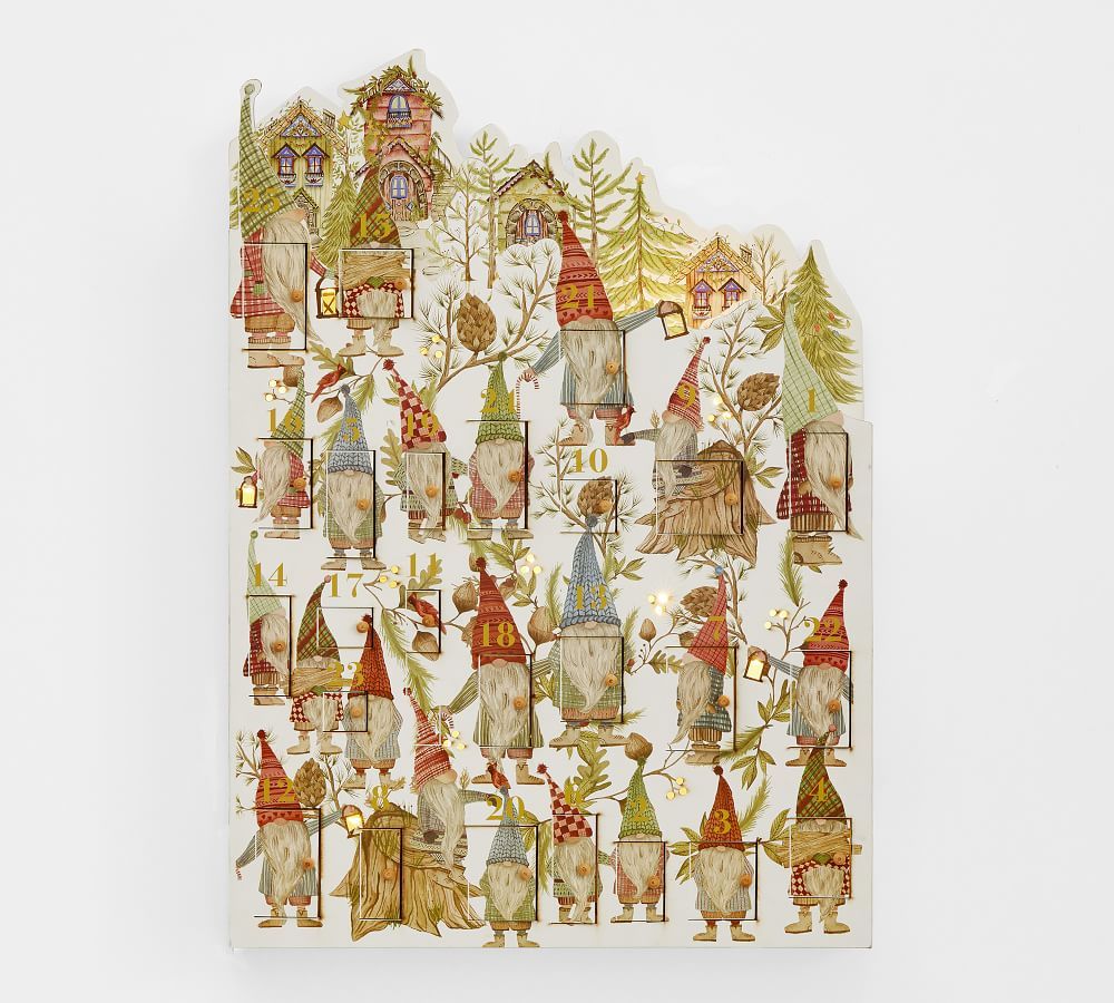 Pottery Barn Light Up Gnome Advent Calendar The Summit at Fritz Farm