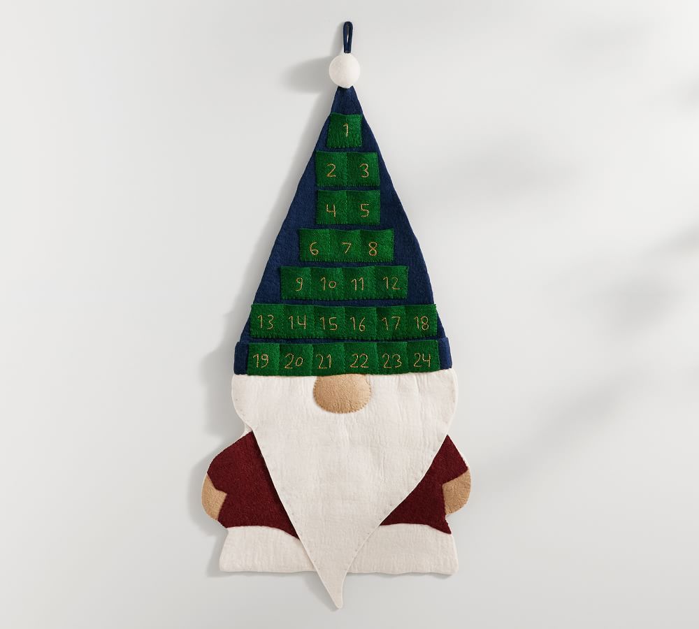 Pottery Barn Wool Gnome Hanging Advent Calendar The Summit at Fritz Farm