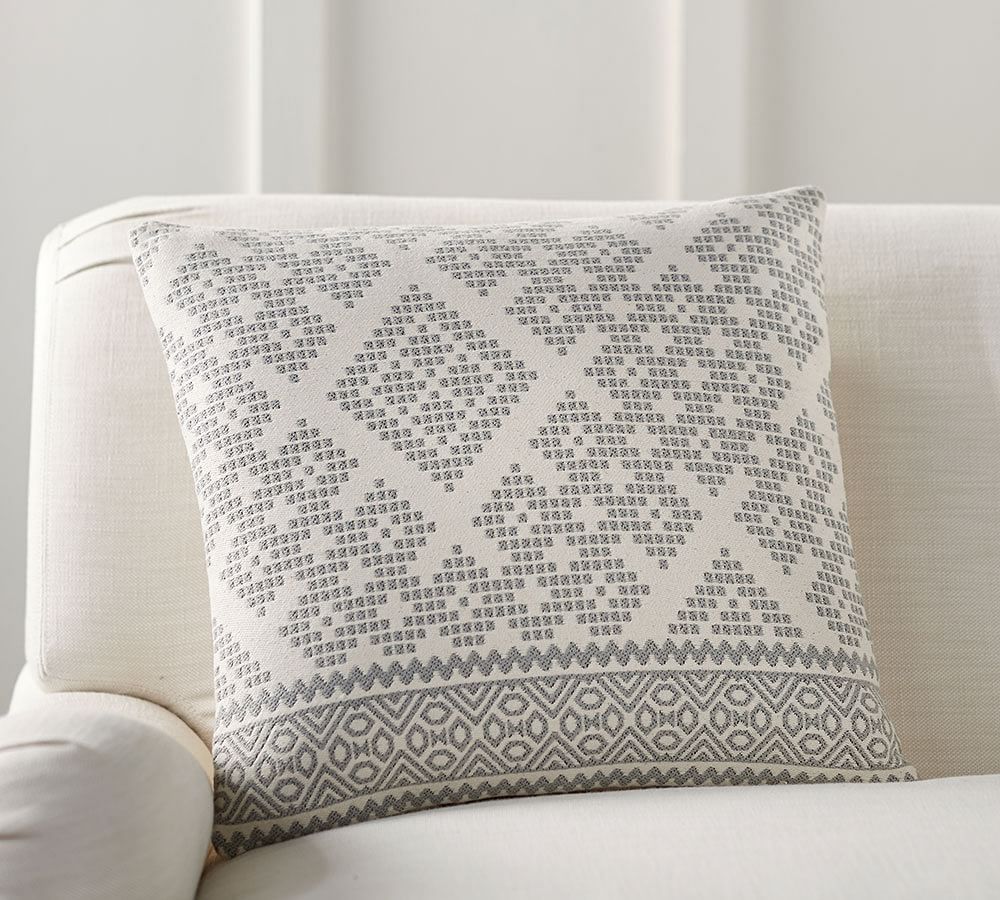 Pottery Barn Collette Jacquard Pillow Cover The Summit at Fritz Farm