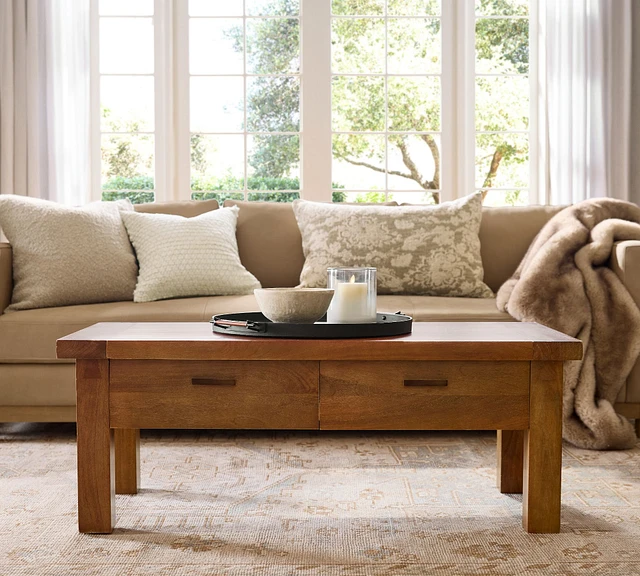 Amazon.com: Tribesigns Square Coffee Table with 2 Tiers, 40
