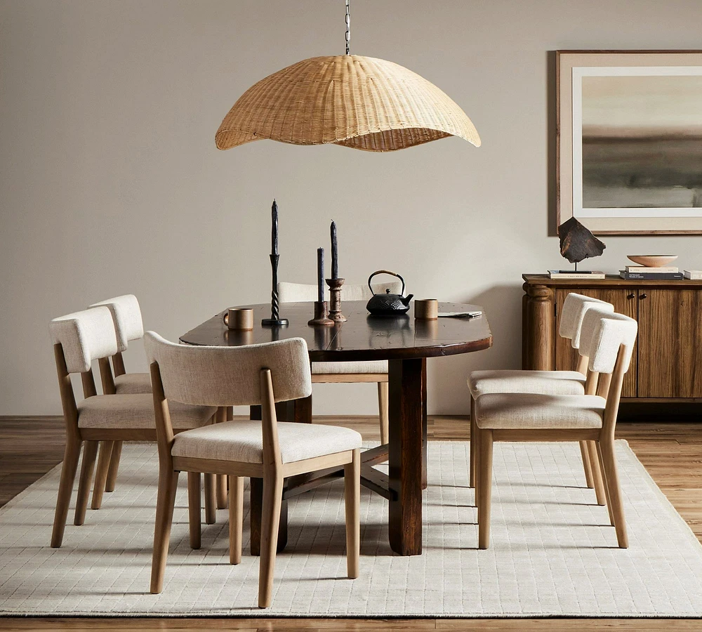 Pottery barn oval dining table hotsell
