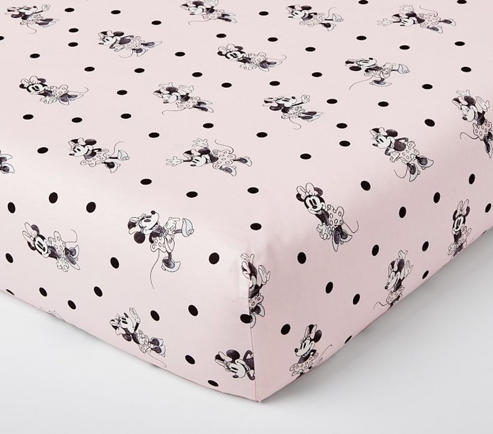 Minnie mouse fitted crib sheet hot sale