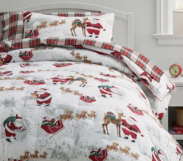 Pottery barn santa sheets sales
