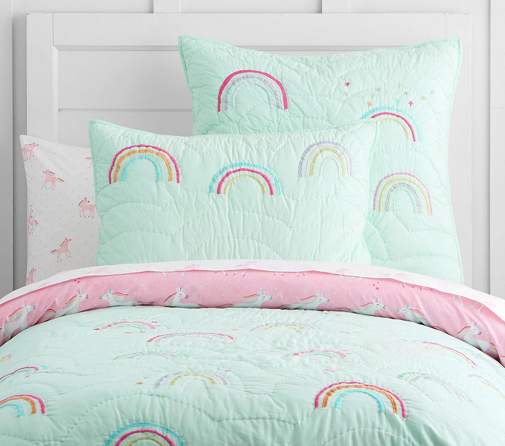 Pottery barn kids rainbow quilt hotsell