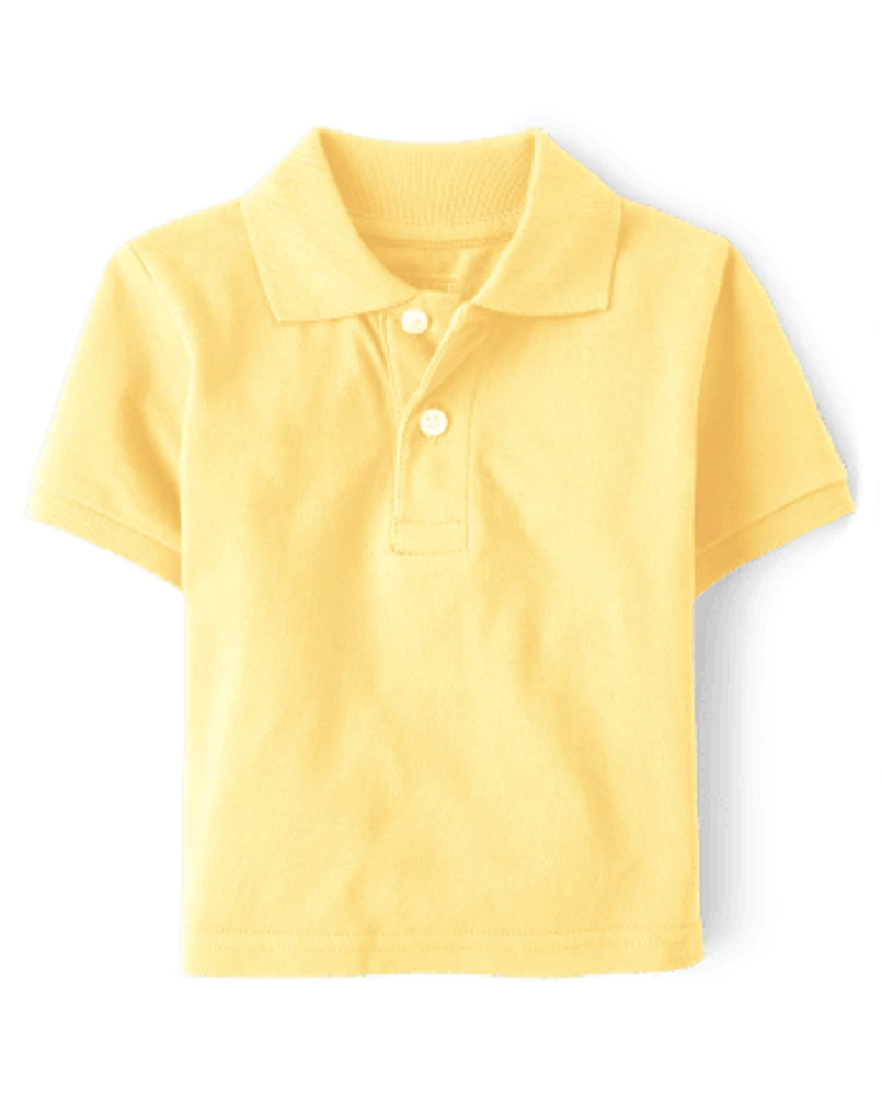 Toddler boy yellow polo shirt hot sale