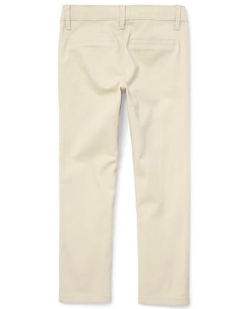 Girls stretch clearance khaki pants