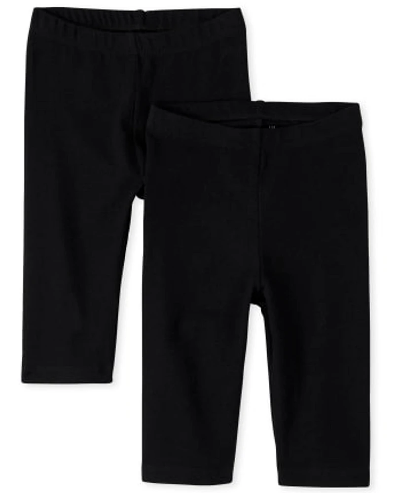 The Children s Place Baby And Toddler Girls Capri Leggings 2 Pack