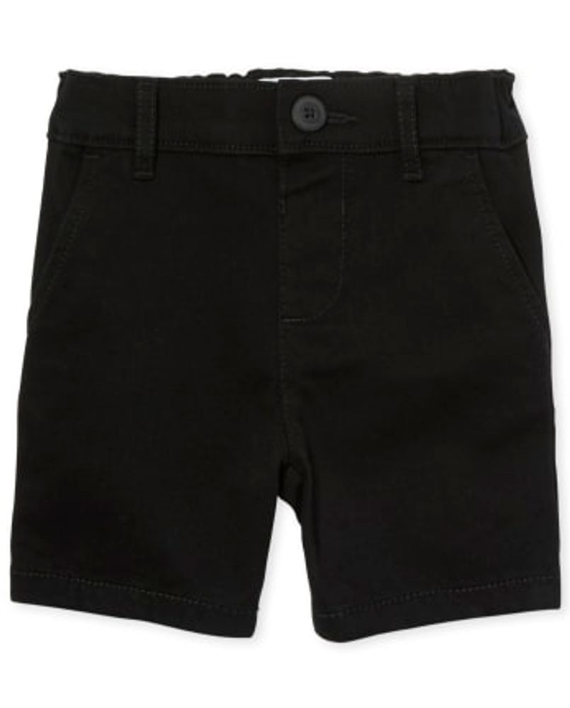 Girls black chino shorts store