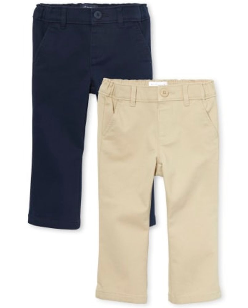The Children s Place Toddler Girls Uniform Stretch Bootcut Chino