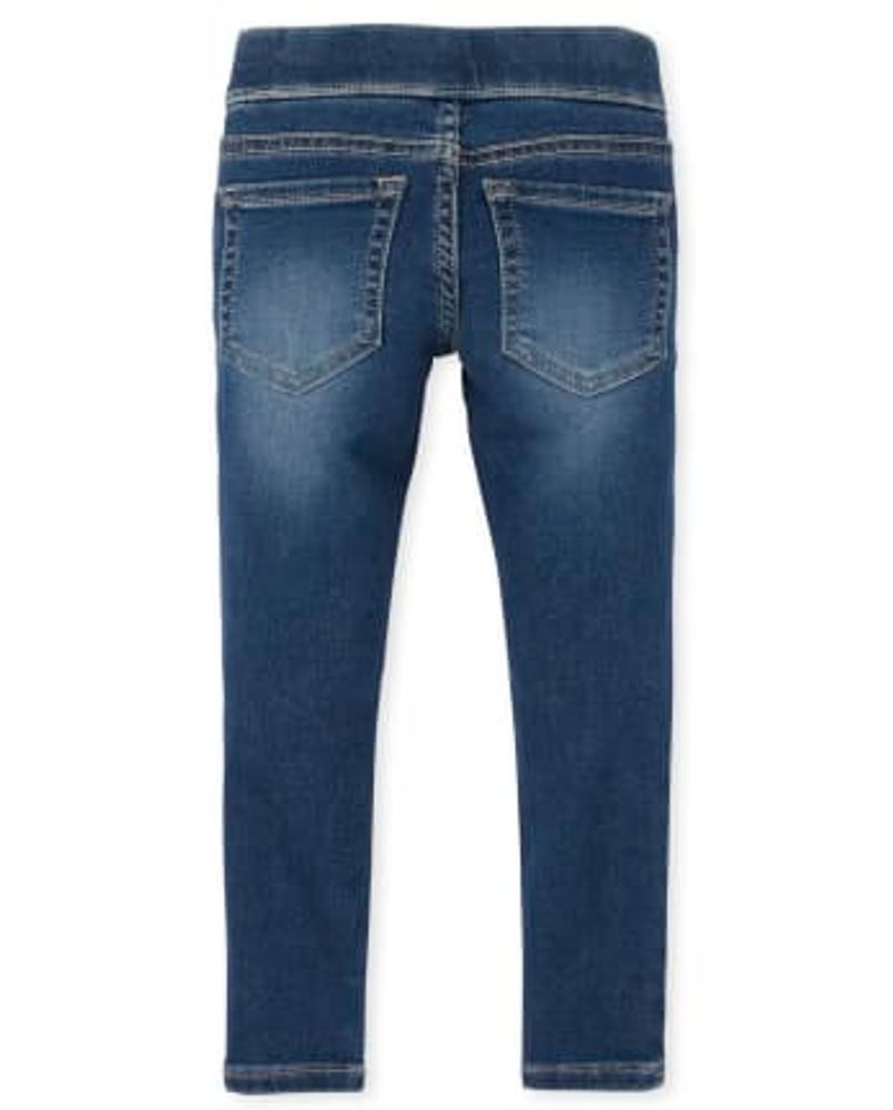 Knit denim jeggings outlet