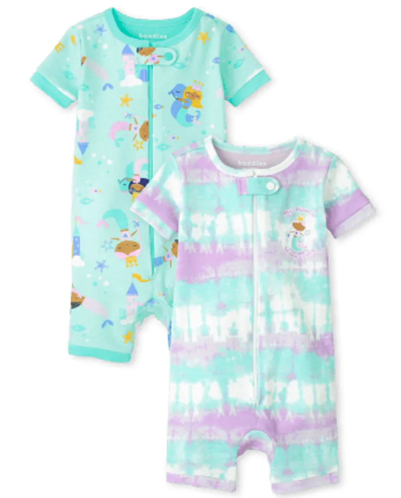 Mermaid baby pajamas deals