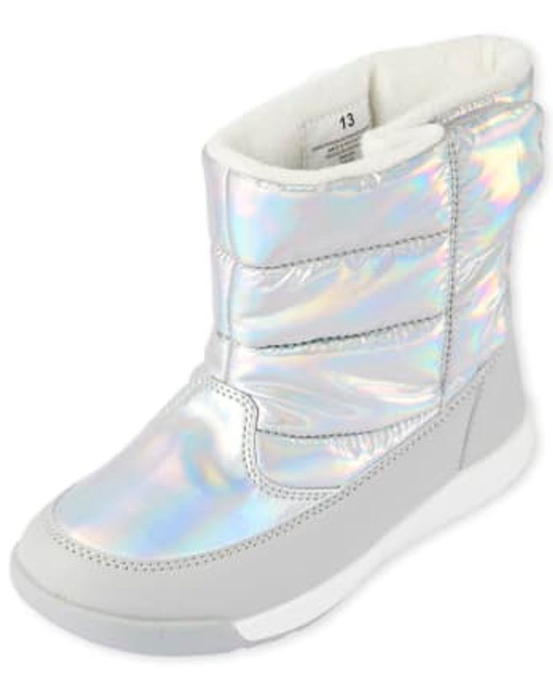 The Children s Place Girls Metallic All Weather Boots Plaza Las