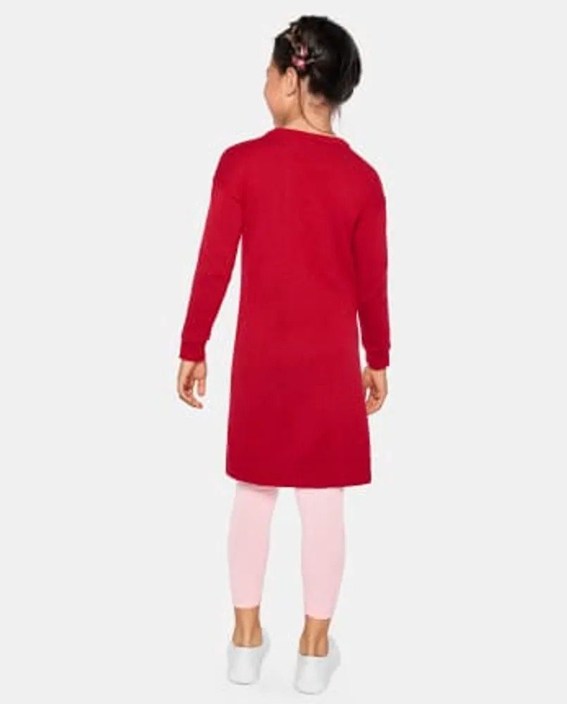 The Children s Place Girls Sequin Heart Sweater Dress Coquitlam