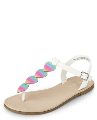 Children's rainbow cheap flip flops
