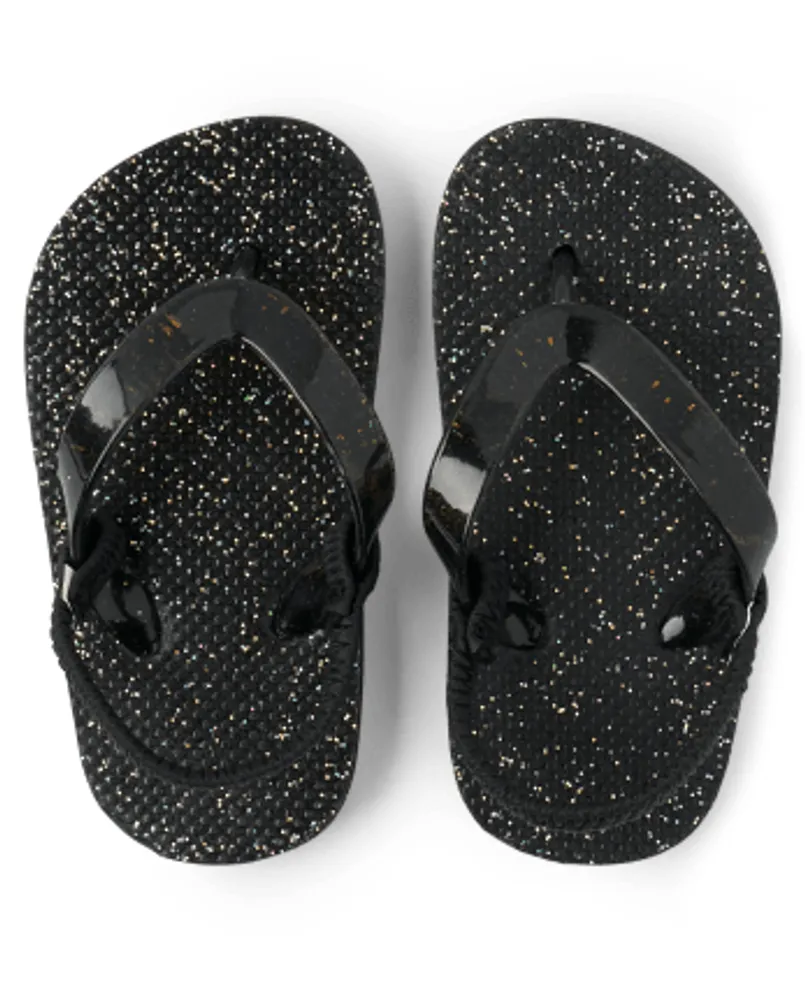 Girls glitter clearance flip flops