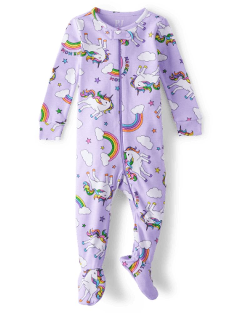 Unicorn rainbow hotsell pajamas