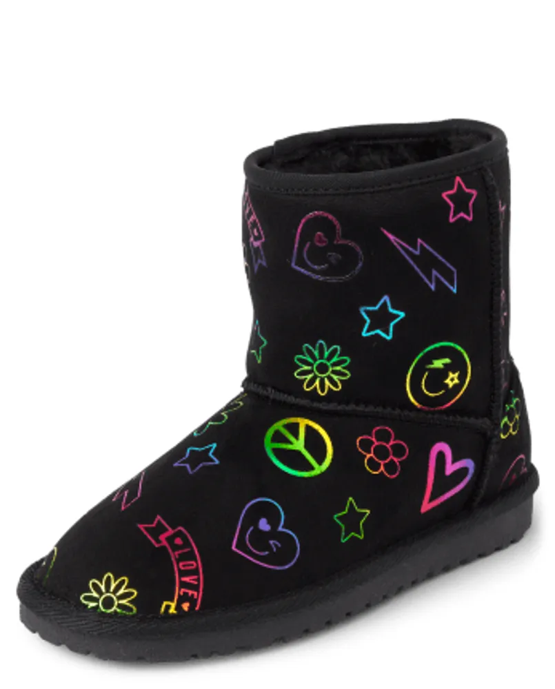 The Children s Place Girls Doodle Chalet Boots CoolSprings Galleria
