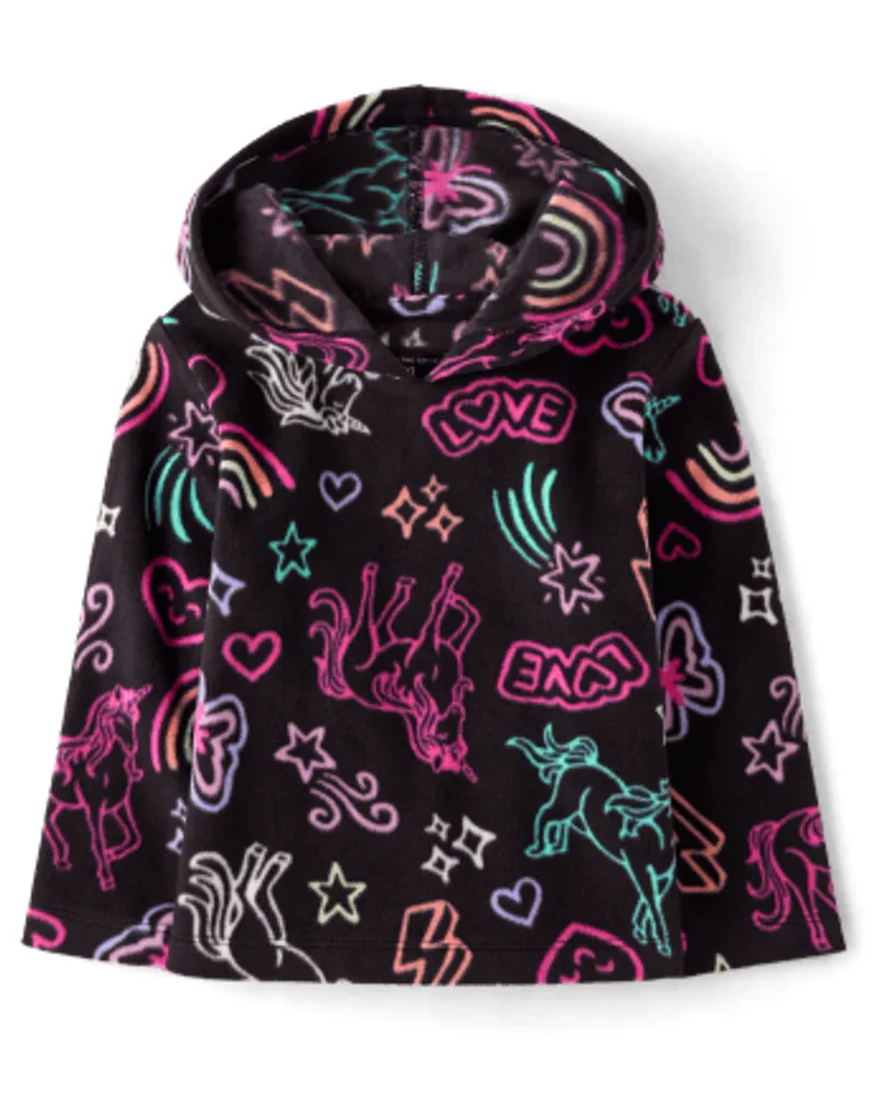 Toddler girl fleece hoodie hot sale