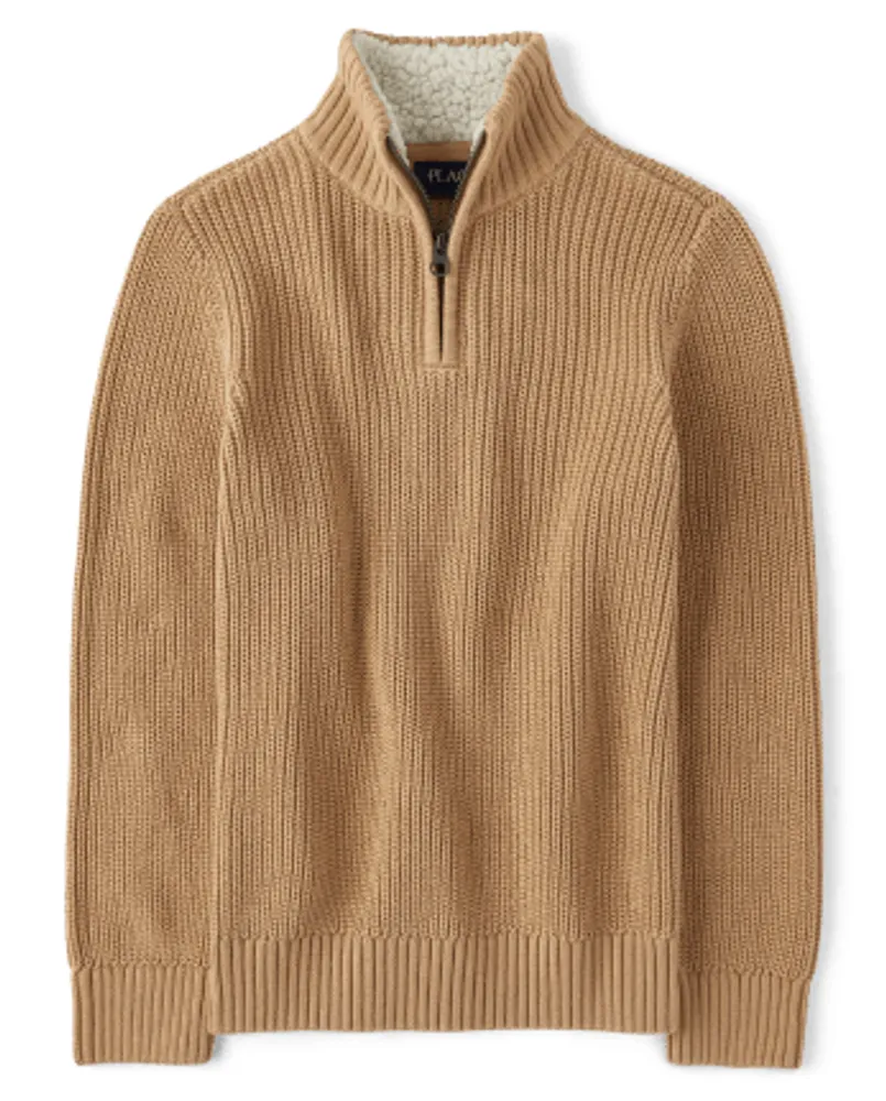 Boys quarter zip sweater shop