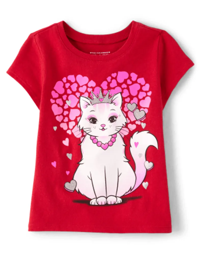 Cat graphic tee sales