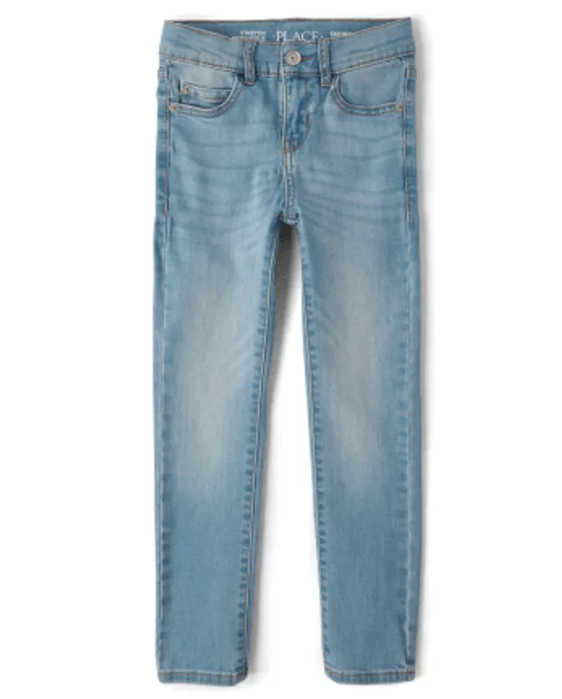 Boys stretch skinny sales jeans