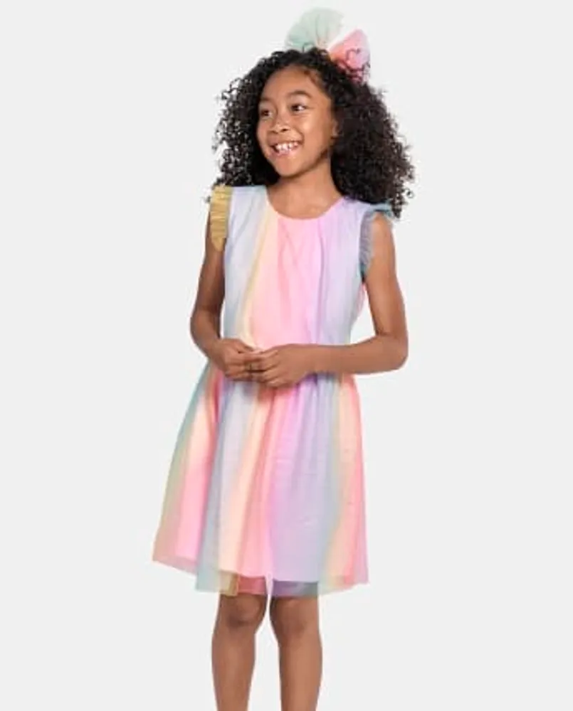 Children's place rainbow dress top