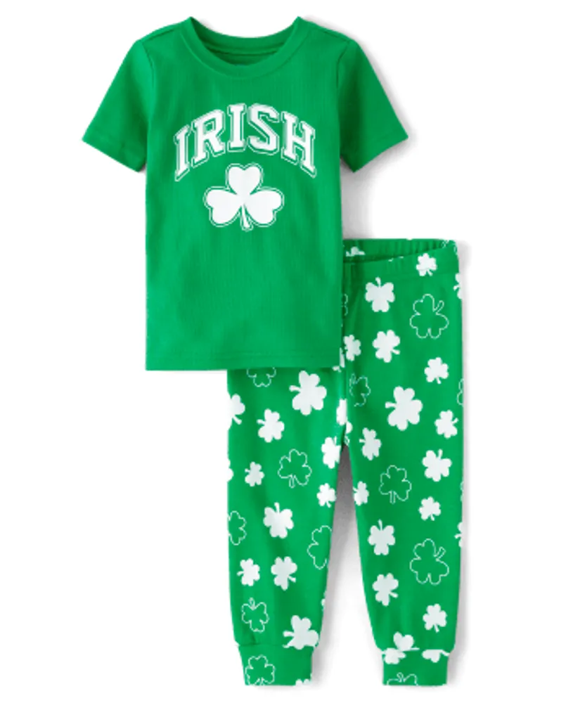 Baby st sale patrick's day pajamas