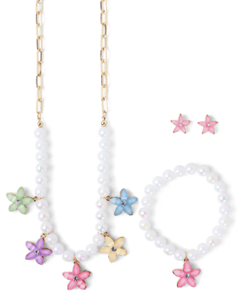 The Children s Place Girls Floral 3 Piece Jewelry Set