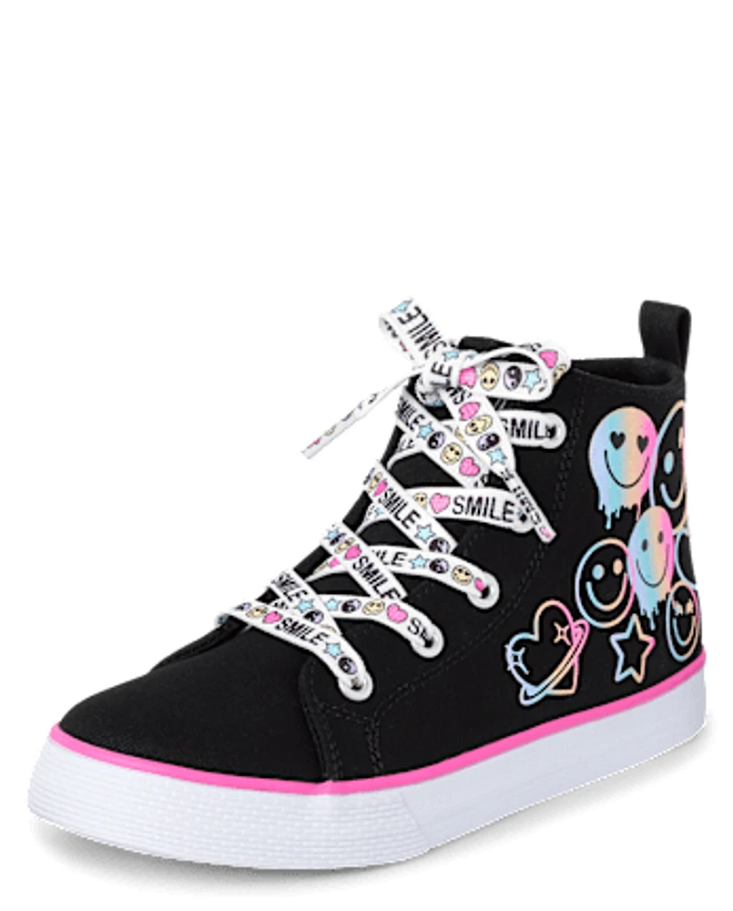 Girls glitter slip on sneakers shop