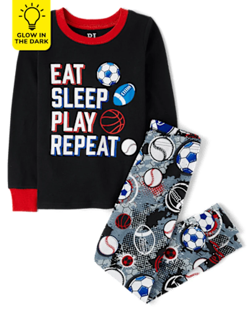 Boys sports pajamas top