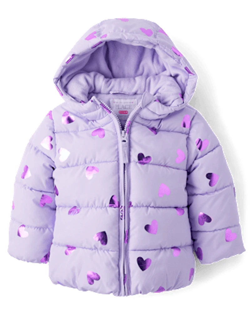 Children's place puffer jacket deals