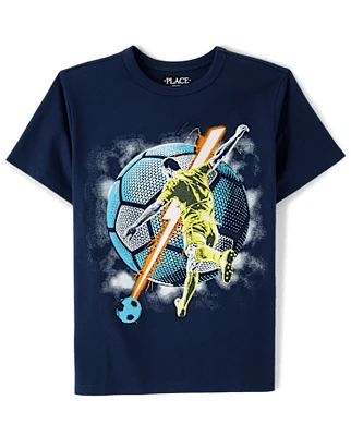 Forever 21 Men Badtz-Maru Soccer Graphic Tee Taupe