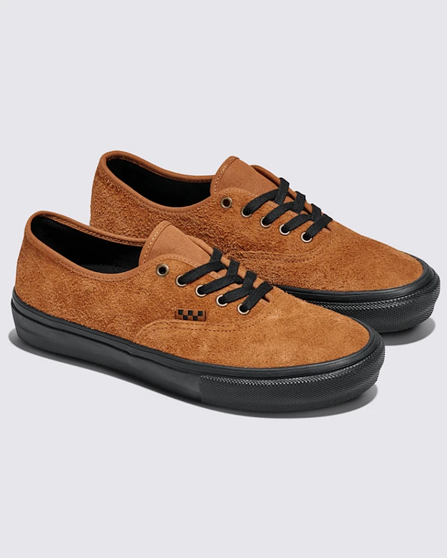 【VANS】 ★ HAIRY SUEDE SKATE AUTHENTIC ★ BROWN Skate Authentic Suede Shoe in Rust Brown | Vans