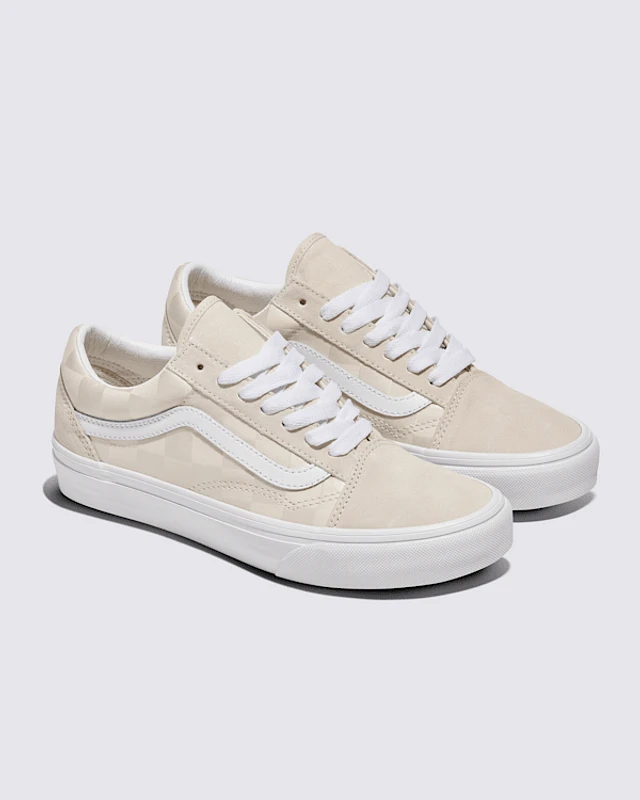 【Vans】★スニーカー★ Old Skool Checkerboard Satin Shoe Old Skool Checkerboard Shoe in Moon Rock Beige | Vans